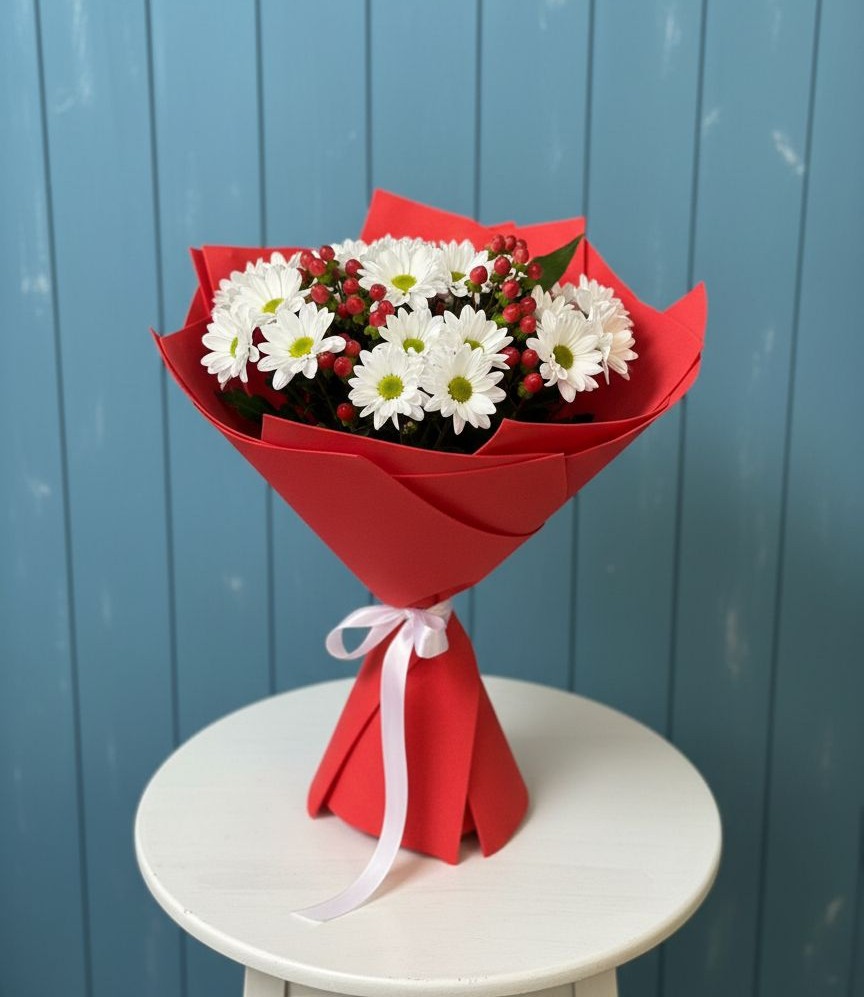 Букет цветов из: Хризантемы в Подлесном