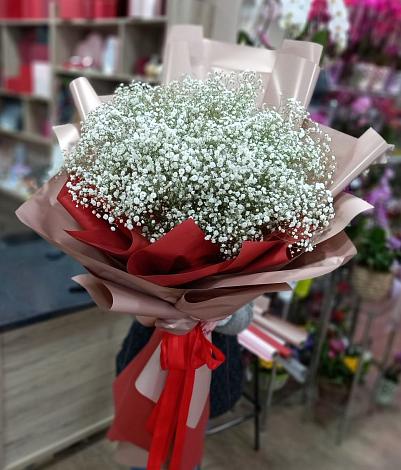 Букет цветов из: Гипсофила в Подлесном