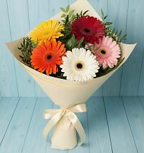 Букет цветов из:  Герберы в Подлесном