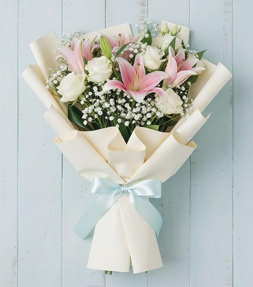 Букет цветов из: Лилии в Подлесном