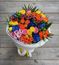 Букет цветов из:  Розы и Хризантемы в Подлесном