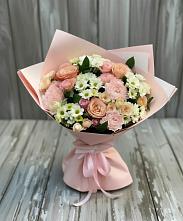 Букет цветов из:  Гвоздики, Розы и Хризантемы #REPLACE_PRED# Подлесном