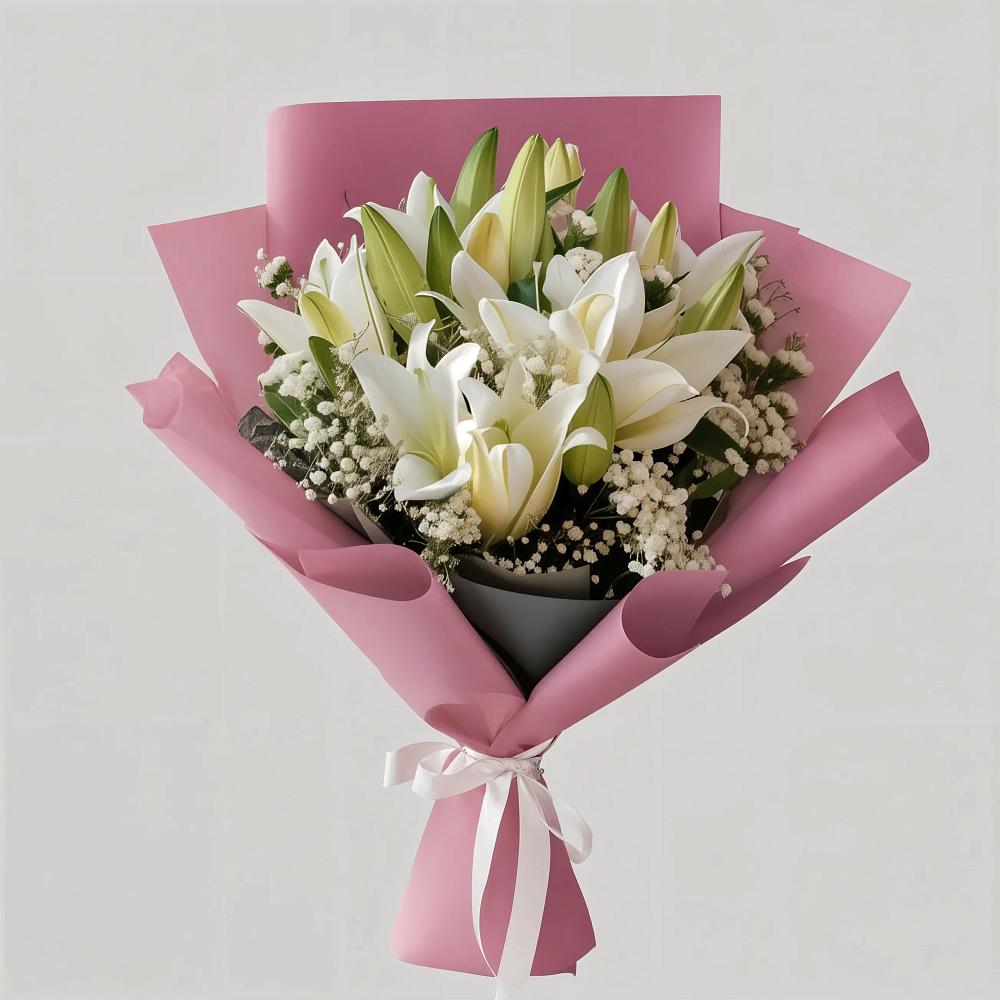 Букет цветов из: Лилии в Подлесном