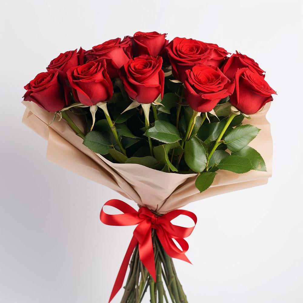 Букет 11 Красных роз Эдлесс Лав в Подлесном