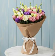 Букет цветов из:  Лизиантусы в Подлесном